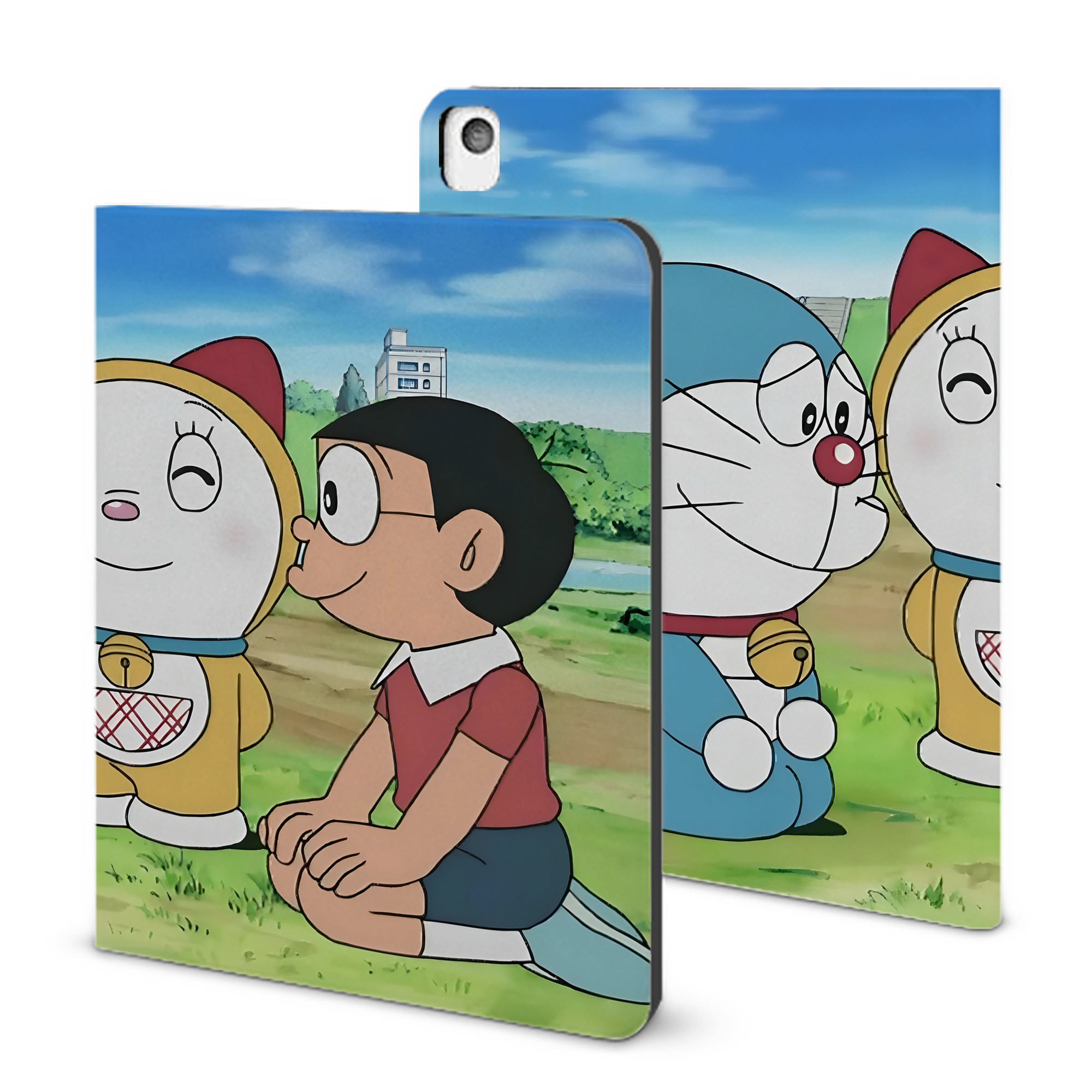 （画像用） ドラえもん Doraemon IPadケース ペンホルダー付き ブックスタイルデザイン